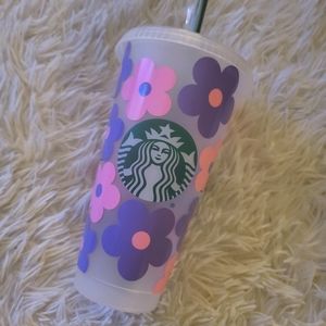 Floral starbucks tumbler